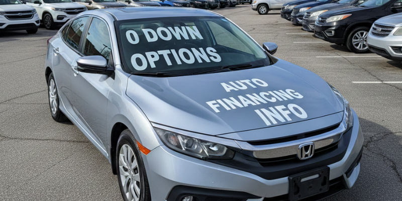 Auto financing options with no money down