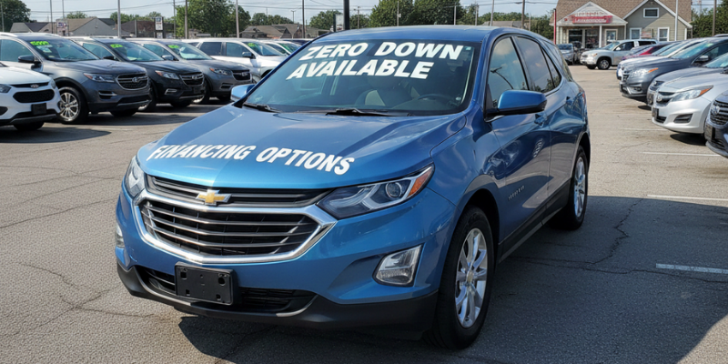 Auto financing options with no money down