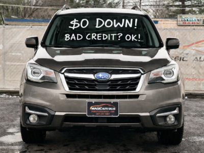 Zero Down Car Loans for Bad Credit